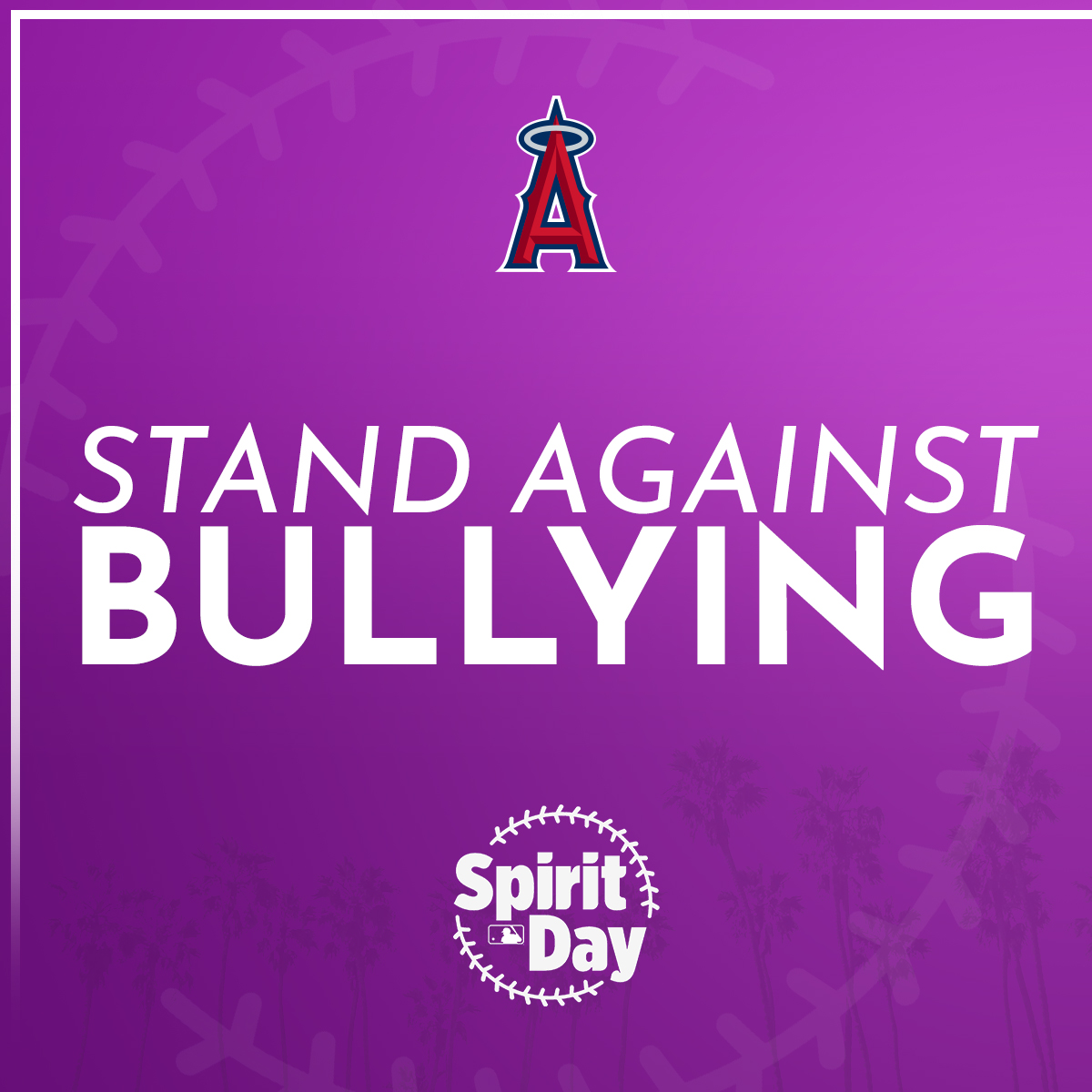 Angels's tweet photo. 🟪 Proud to wear purple 🟪

On this #SpiritDay and every day, we join @MLB in support of LGBTQ+ youth and take a stand against bullying.

Learn more about Spirit Day: https://t.co/bE9srzZcJV https://t.co/INhgfbrnx5