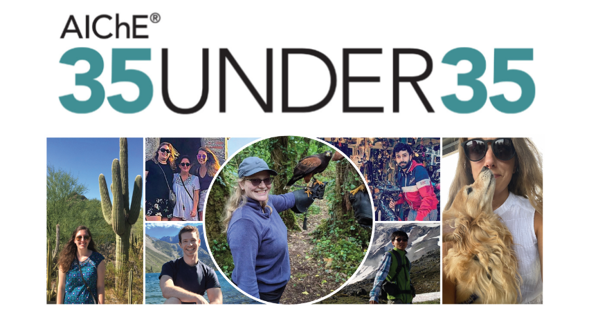 ChEnected's tweet photo. Meet the vibrant group of high-achieving #ChemEs who this year's AIChE 35 Under 35 winners. https://t.co/aawzfbYPcQ #AIChEAnnual #bioeng #processsafety #processengineering https://t.co/IUgiNdif9u