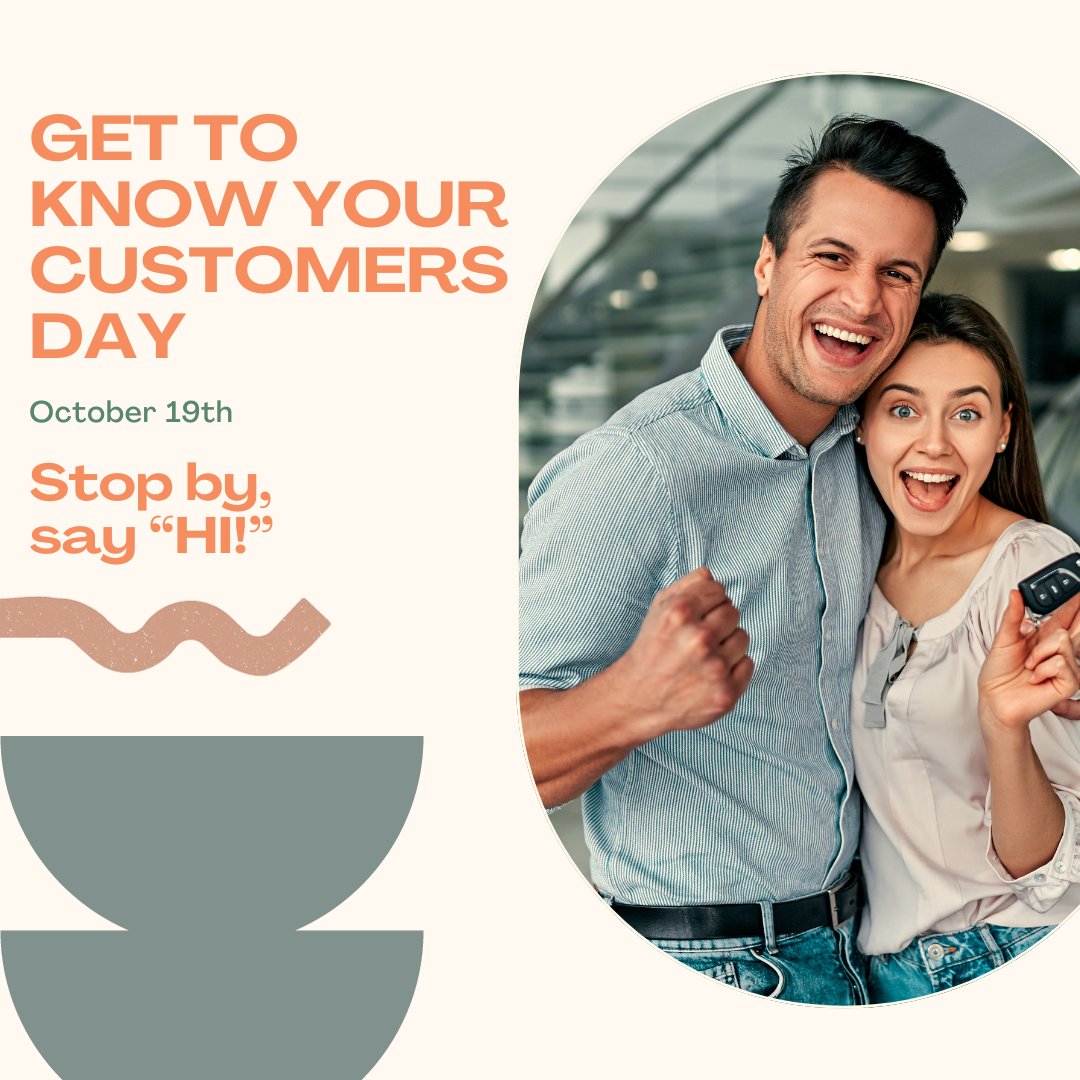 Gowackerli's tweet photo. It's Get to Know Your Customers Day! We want to get to know YOU. Comment below a fun fact about yourself. We are excited to hear from you! https://t.co/ecQfxnhMt9