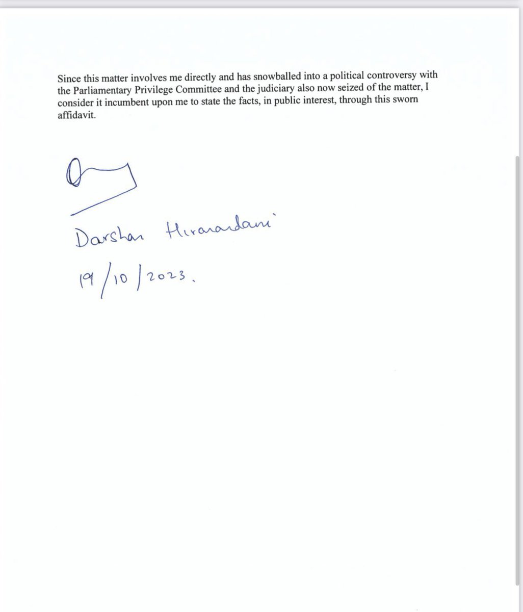 Ab toh #MahuaMoitra ka #KhelaHobe ho gaya ! 
#DarshanHiranandani has turned approver nd has signed a sworn affidavit that MM was blackmailing him,dominating him,wanted expensive gifts which he was forced to provide to stay in close proximity! Has even named a cpl of ppl with whom…