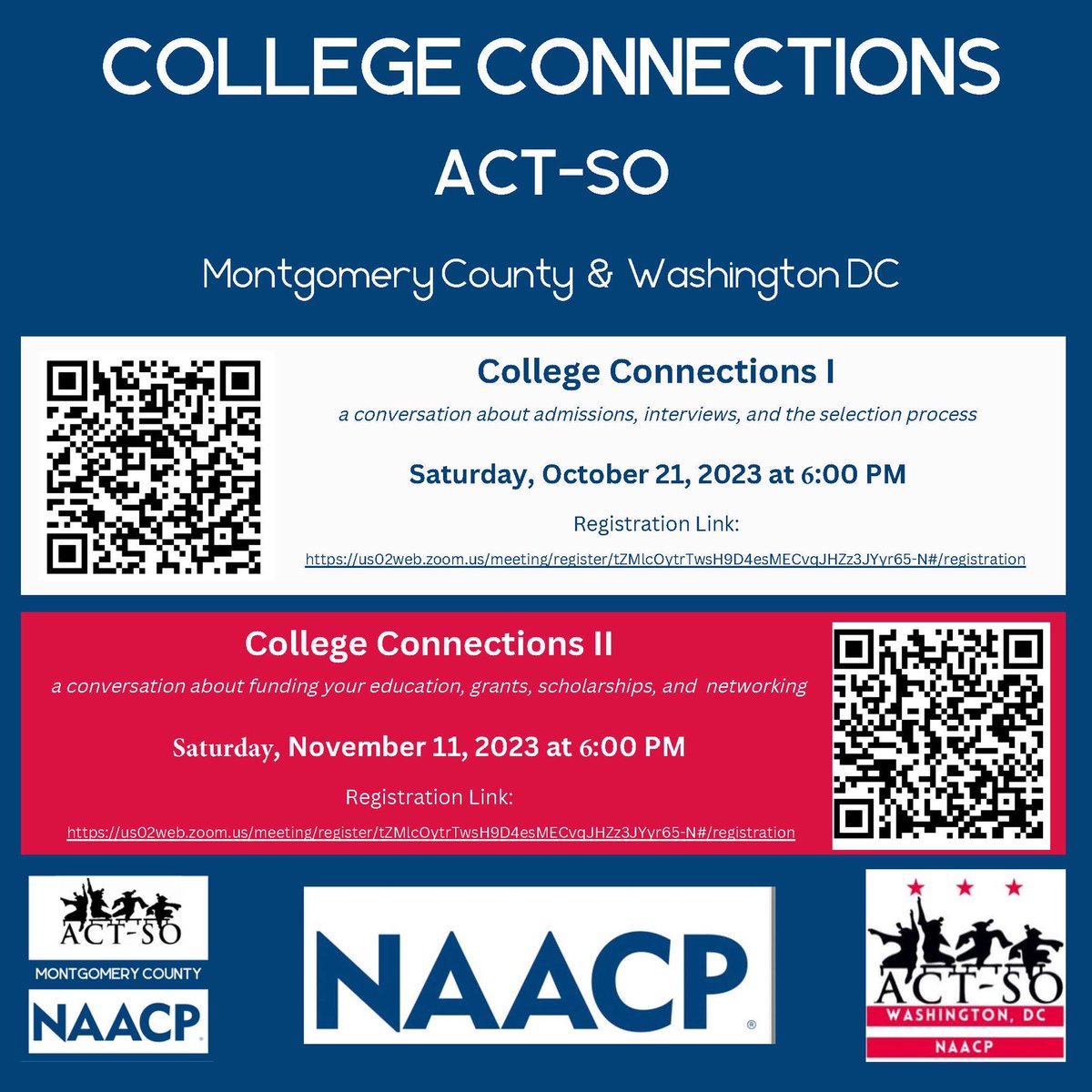 <a href="/SVHS_AAPC/">SVHS AA Parents Council</a> <a href="/CM_Sayles/">Councilmember Laurie-Anne Sayles</a>  Join is Saturday 10/21/23, 6 PM for College Connections. FREE! Advance registration required. #actsomoco