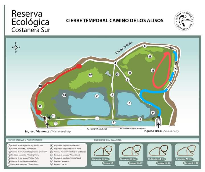 Luchitoooky's tweet photo. Buenas noticias!!! Volvió a abrir nuestra zona de Cruising de la Reserva ecológica, Costanera Sur!!
Cerraron el acceso de Viamonte...

Volvamos a activarlo de apoco...
Ingreso por Brasil agarrar el camino marcado en color azul. Y lo redondeado con rojo esa es la zona https://t.co/6oFUyGrg87