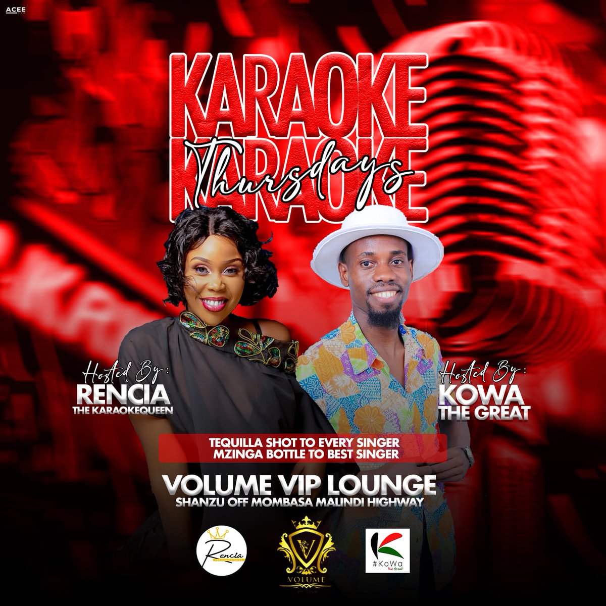 protipsn's tweet photo. Rencie Yego na Kowa the great ndo wako in the building to make sure Karaoke night is a success. #FreeMzinga
Volume VIP Club https://t.co/UFxsxiiZd9