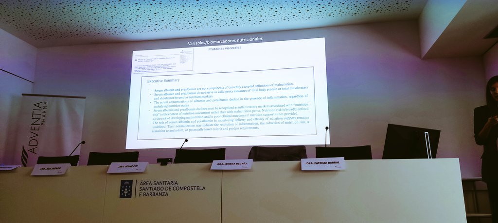 I Jornada de abordaje nutricional en el paciente crítico. Compartiendo formación y experiencias con nuestros residentes @sogamiuc <a href="/santiago_uci/">Servicio de Medicina Intensiva C.H.U.S.</a> <a href="/santiagosergas/">Área Sanitaria de Santiago e Barbanza</a> #CHUS
Gracias <a href="/AdventiaPharma/">Adventia Pharma</a>