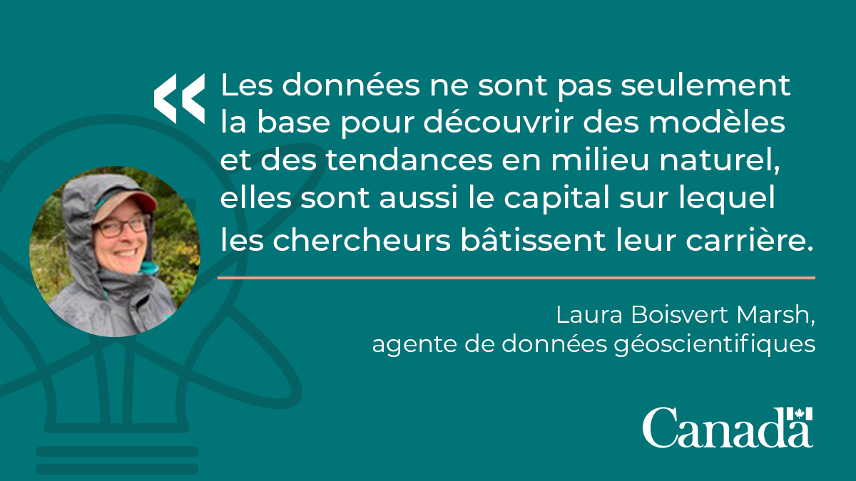 ScienceRNCan's tweet image. En tant qu’agente de données, Laura Boisvert Marsh soutient chaque étape du cycle de gestion des données, de la coordination des campagnes de mesures sur le terrain à l’analyse, la préservation et l’adaptation des données.

#ScienceInclusive #MoisHistoireFemmes