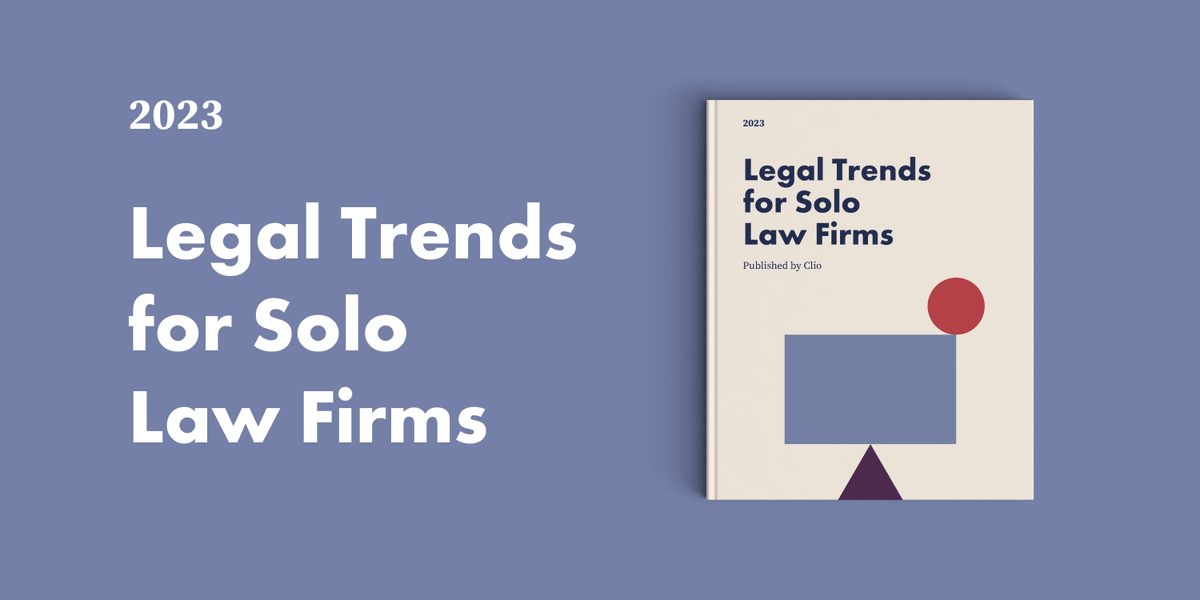 Clio just launched the 2023 Legal Trends for Solo Law Firms! It looks at solos across multiple perspectives—including financial performance, personal and professional well-being, and client relationships. Read this insightful report here: infl.tv/m9Vn