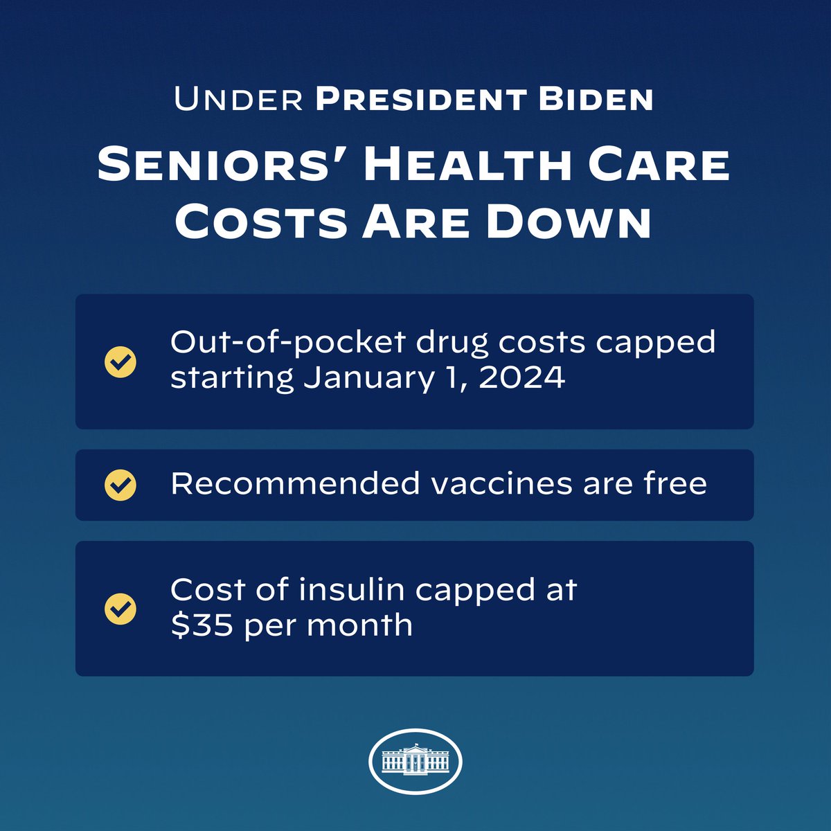 POTUS46Archive's tweet image. This week marked the beginning of Medicare’s open enrollment period.

When we passed the Inflation Reduction Act we beat Big Pharma and finally gave Medicare the ability to negotiate for lower prescription drug prices.

We are working to help seniors and their families save money…