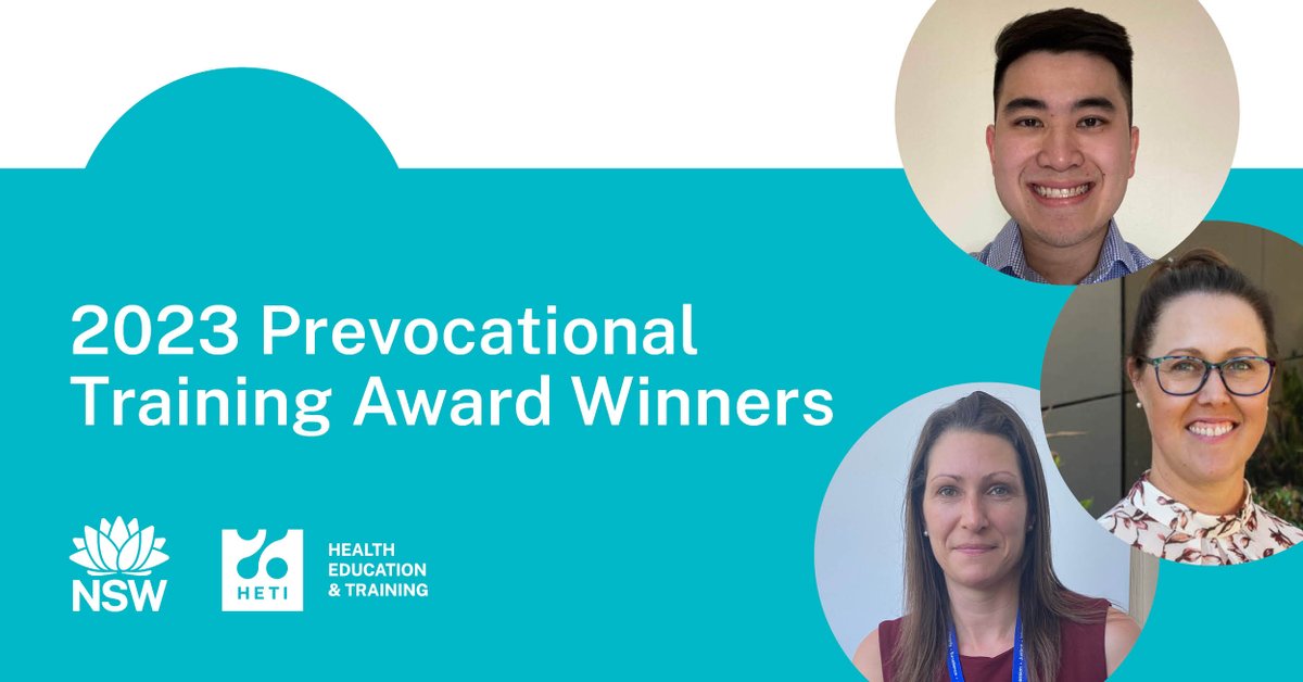 NswHeti's tweet photo. The 2023 Prevocational Award winners announced! These Awards celebrate the substantial contributions made by inspiring individuals to the education and support of Junior Medical Officers across the NSW Health system. https://t.co/n43b6VwG84 https://t.co/Ii9ZirRcN1
