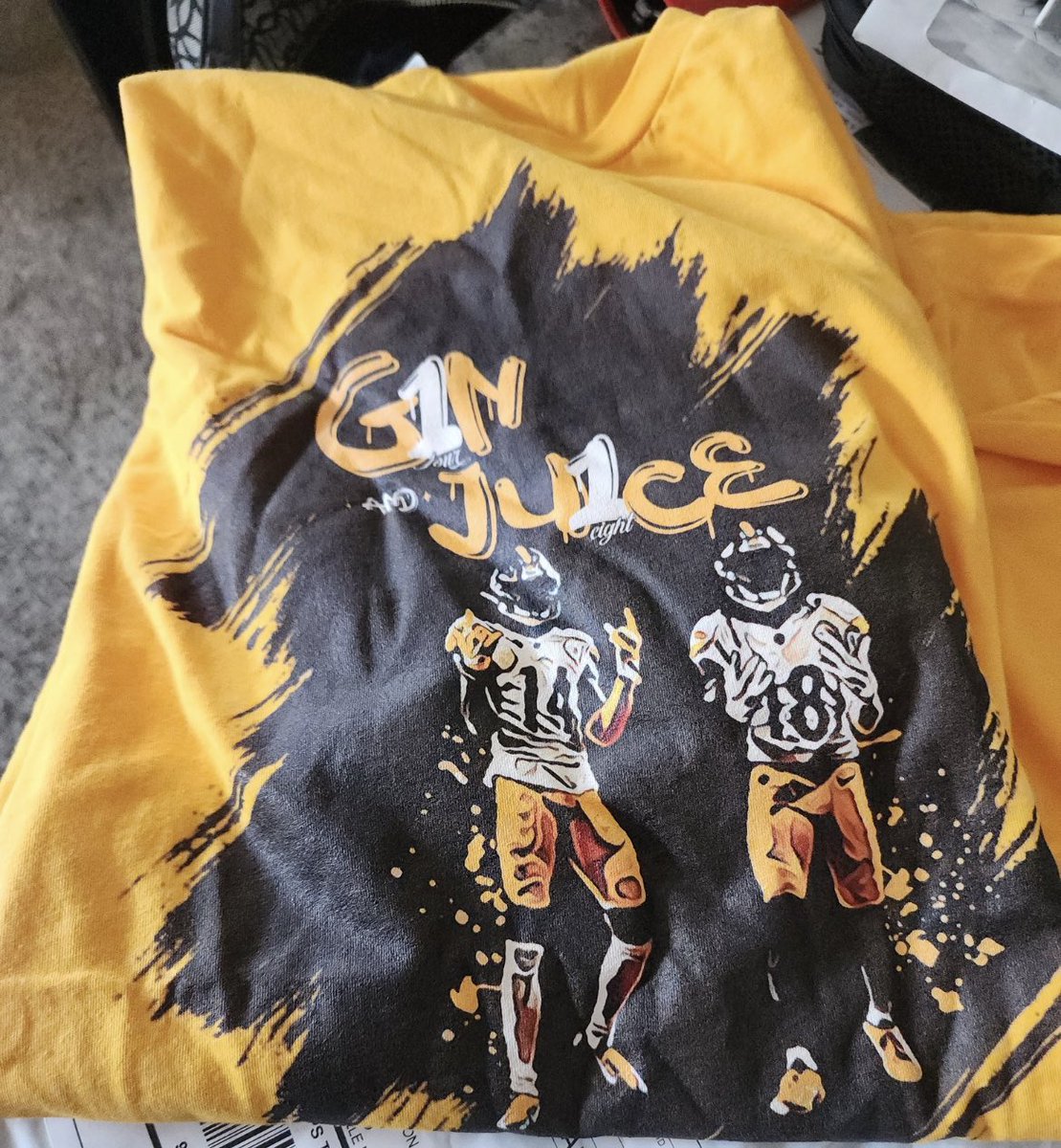 Steelers Network (@steelersnetwork) on Twitter photo Gin and Juice will be back on the field together for the first time since Week 1.
If one of Diontae/Pickens scores a TD against the Rams we’ll give away a Gin and Juice tee courtesy of <a href="/DC4LCustomTees/">DC4LCustomTees.com</a>. If both score, we’ll give away two!
Just like and RT this tweet and make Gin and Juice will be back on the field together for the first time since Week 1.
If one of Diontae/Pickens scores a TD against the Rams we’ll give away a Gin and Juice tee courtesy of <a href="/DC4LCustomTees/">DC4LCustomTees.com</a>. If both score, we’ll give away two!
Just like and RT this tweet and make
