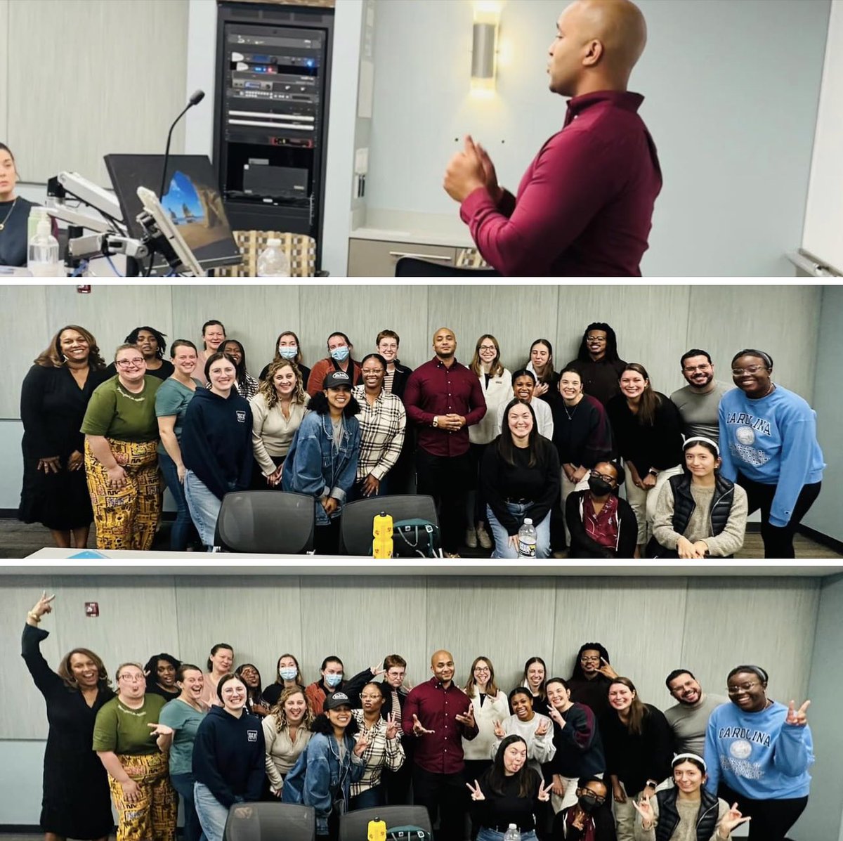 When Your Life Story Is Studied To Teach The Masses 🙏🏽🙏🏽 

Honored to speak at the University of North Carolina at Chapel Hill on Mass Incarceration and Public Health. In my darkest moments of pain, there was a purpose!! In your darkest moments, know there is a purpose for it!!