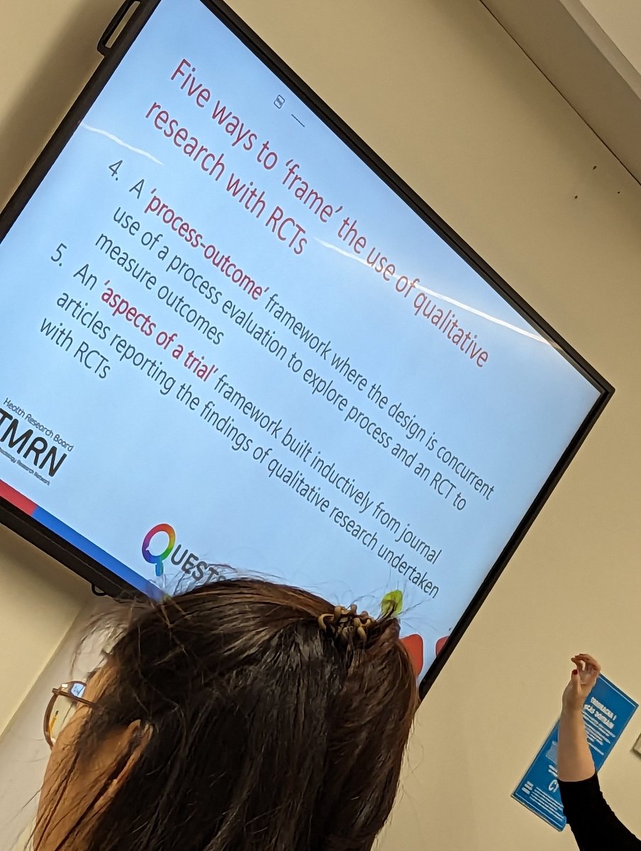 el_mo1331's tweet photo. Great, thought provoking day today at the #WinterWorkshop with lots of discussion about #TrialsMethodology at @galwaycairnes
@hrbtmrn with @drlauraljones @LindaBiesty 
Excited for tomorrow's Symposium too! #QualMethods  #QualEDITrialMethodology https://t.co/57kOVqBPdD