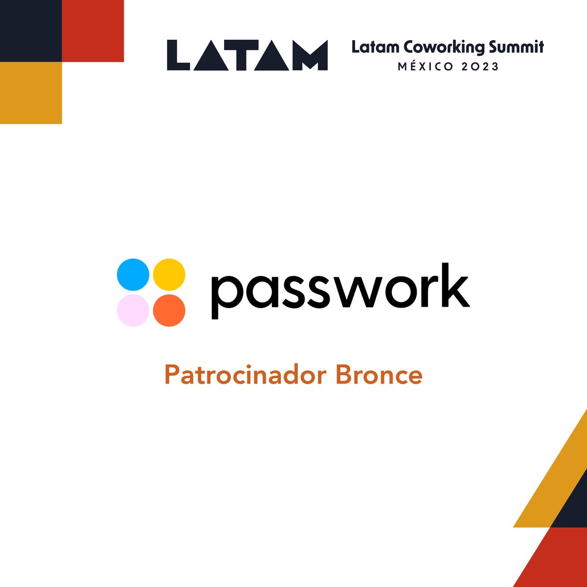 ¡Gracias a @PASSWORKMX por ser Patrocinador Bronce de Latam Coworking Summit 2023!
👉🏼Con Passwork, ¡el mundo es tu oficina! Conoce más en passwork.mx

¡Ampliamos nuestra preventa Early Bird! Asegura tu acceso a #LCS23 en bit.ly/latamcoworking…