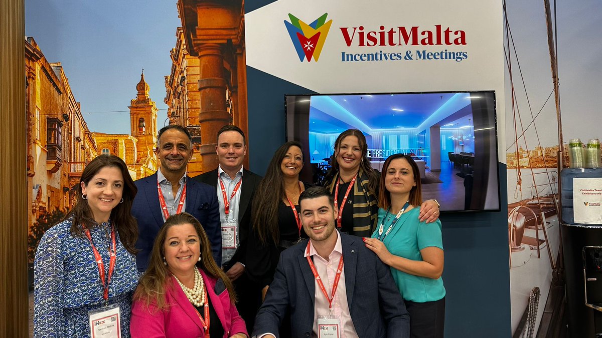 Team Malta, <a href="/VisitMalta/">VisitMalta</a> celebrates another successful year at #IMEX2023, with partners <a href="/coloursofmalta1/">colours of malta</a>, <a href="/mimaltadmc/">MI Malta</a>, <a href="/Westin/">Westin Hotels</a>, <a href="/AXhotelsMalta/">AX Hotels Malta</a> &amp; <a href="/Marriott/">Marriott Hotels</a>! <a href="/IMEX_Group/">IMEX</a> <a href="/TheBradfordGP/">The Bradford Group</a> #VisitMalta #ExploreMore