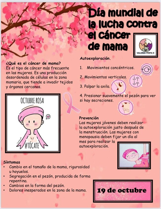 Hoy en el día internacional de la lucha contra el Cáncer de mama #Tocate y de vez en cuando examinate, eres una guerrera 💪🏼 no lo olvides. 💞”Estar VIVA te sienta GENIAL.” 💫
#19deoctubre #LuchaContraElCáncerDeMama   #OctubreRosa #buendiadia🌷