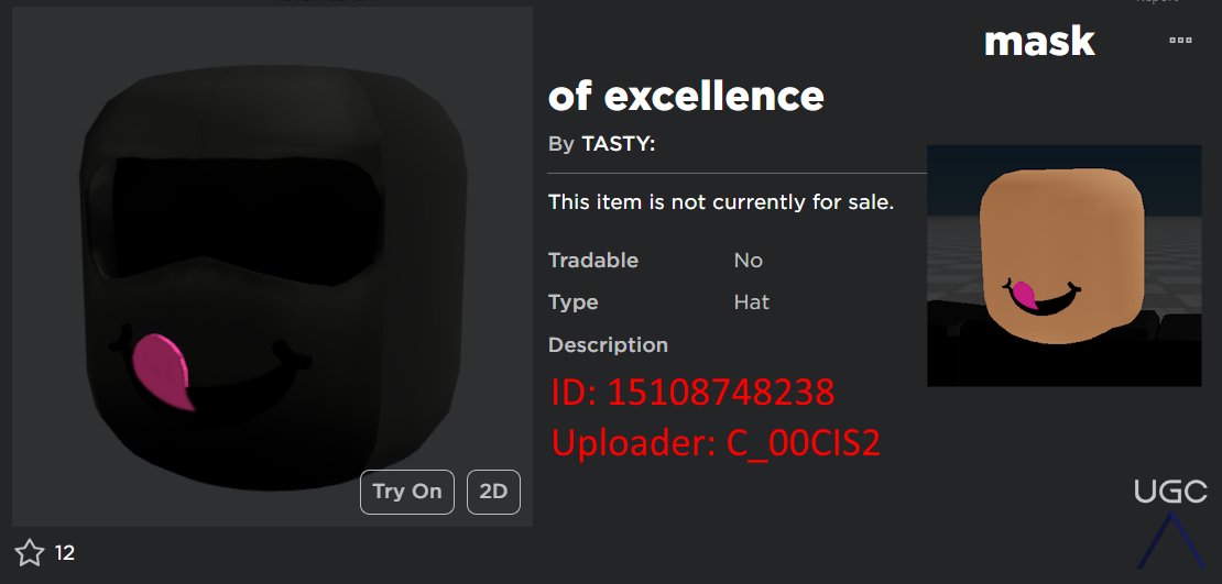 Peak” UGC on X: Looks like we basically have both epic faces uploaded as  UGC now by creator RealKaxyto. Roblox already deleted one of his faces a  bit ago, indicating that these