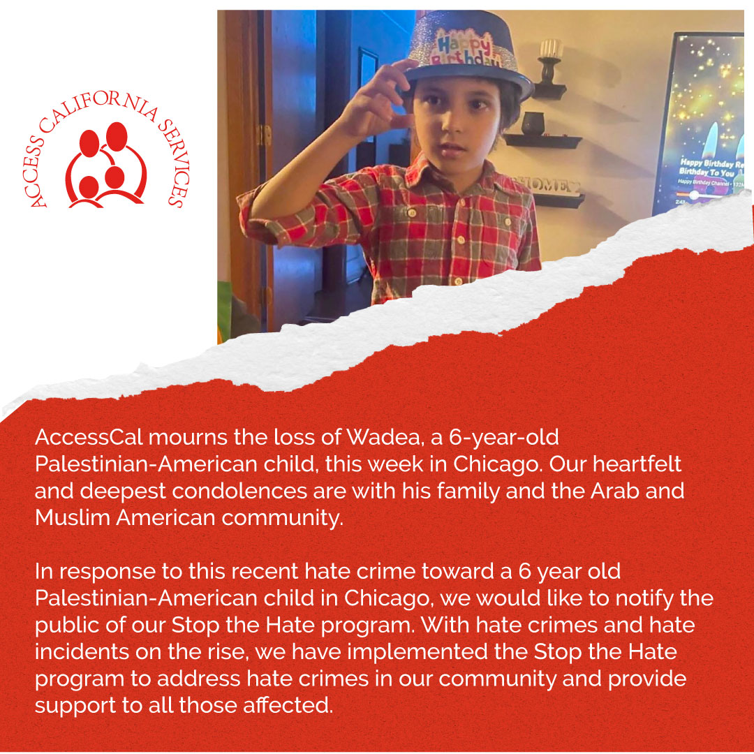 AccessCal's tweet photo. If you or anyone you know has experienced hate or discrimination. Please reach out to reina@accesscal.org or call our office at (714) 917-0440
#HateCrimeAwarenessWeek #hatefree https://t.co/xQVpFmTg5N