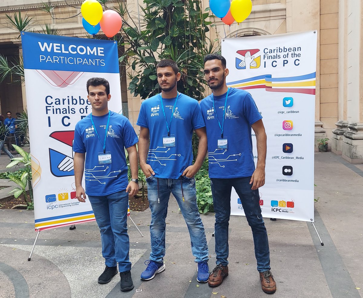 UdeLaHabana's tweet image. En horas de la mañana realizaron su inscripción y compartieron con la Dirección de Comunicación Institucional UH expectativas y cómo se han preparado para enfrentar el reto que implica el #ICPC2023.
#295UH #AlmaSaberEntrega