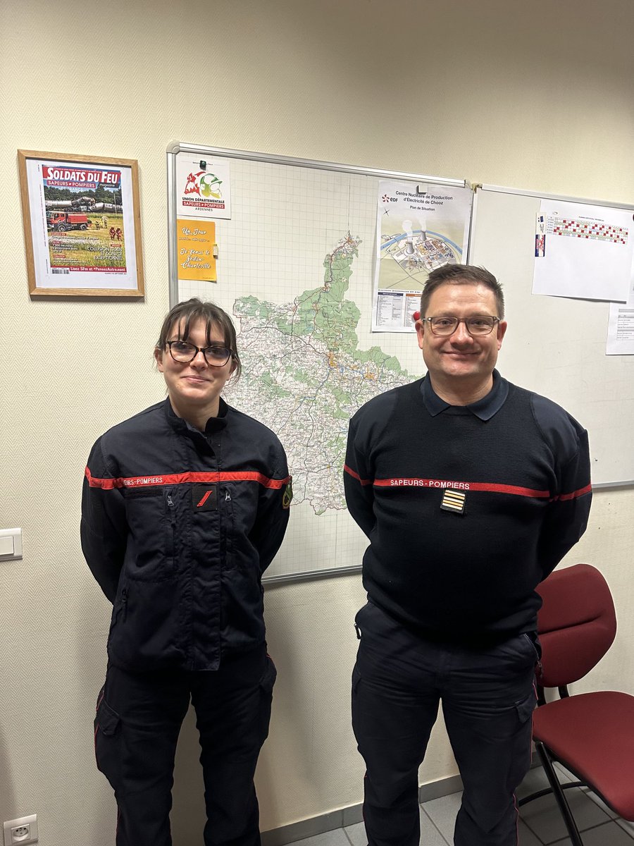L'alternance au #SDIS des #Ardennes 🔝portée par l'énergie de Clélia👏enrichit nos étudiants👩‍🎓👨‍🎓MERCI mon Colonel🙏ainsi qu'à vos collègues👨‍🚒pour votre précieuse contribution au développement  pro &amp; perso de chacun de nos étudiants👍
#FierDeNosEtudiants👏#B_U_T #HSE #Charleville