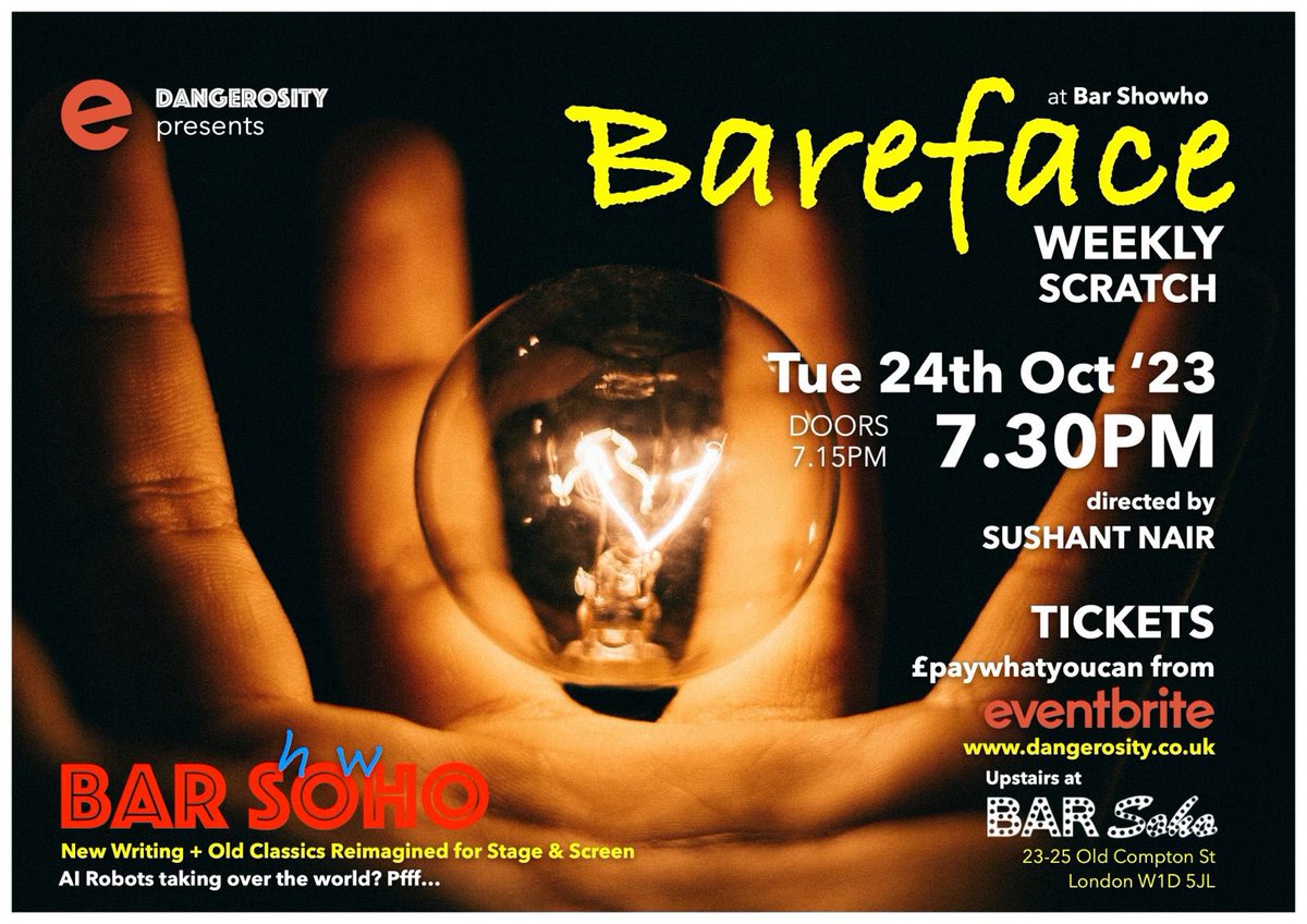 🤖 Has Technology always replaced Humans or have Humans always evolved with the advancement of Technology? 

Are AI Robots taking over the World?

Next Tuesday’s Scratch explores humans, relationships, the past, present and future of people in a world of constant change…