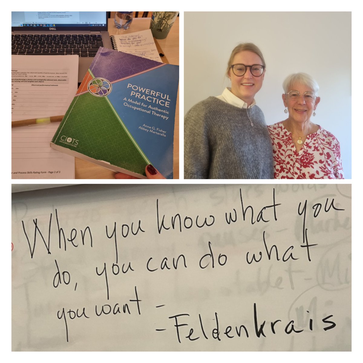 AnderssonNilla's tweet photo. Meeting this star in #occupationaltherapy in the course on #powerfulpractice. Such inspiering days! https://t.co/Nwpsdk2zqA