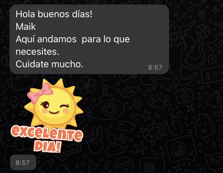 WaikGG's tweet photo. Mi novio se fue a Brasil ayer y su mamá me mandó este mensajito hoy

¿Creerá que me voy a deprimir por estar soltero una semana? 🥺 https://t.co/ApguD9XmfR