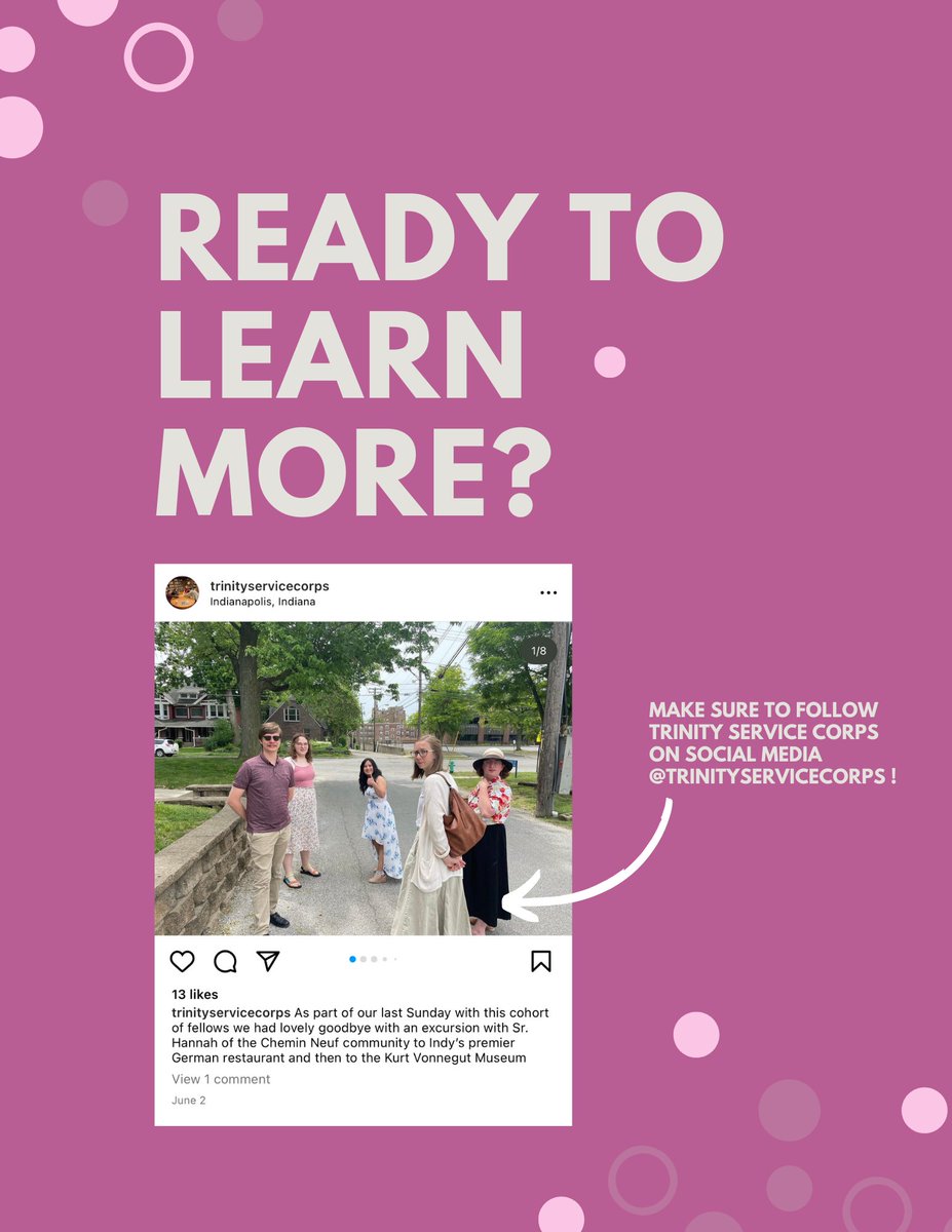 EpisServiceCorp's tweet photo. PROGRAM HIGHLIGHT🌟🪴 Meet Trinity Service Corps!! For more information, visit our website and Trinity's social media + site! 

#service #servicecorps #trinityservicecorps https://t.co/kGUfi61RvY