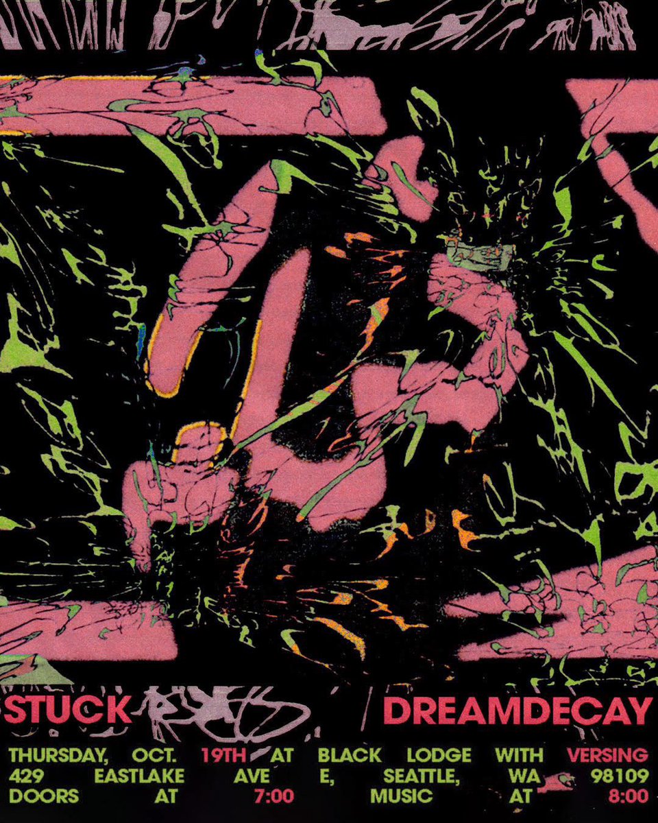 stuckchi's tweet image. First show with Dreamdecay is tonight with @versingseattle at Black Lodge in Seattle!
