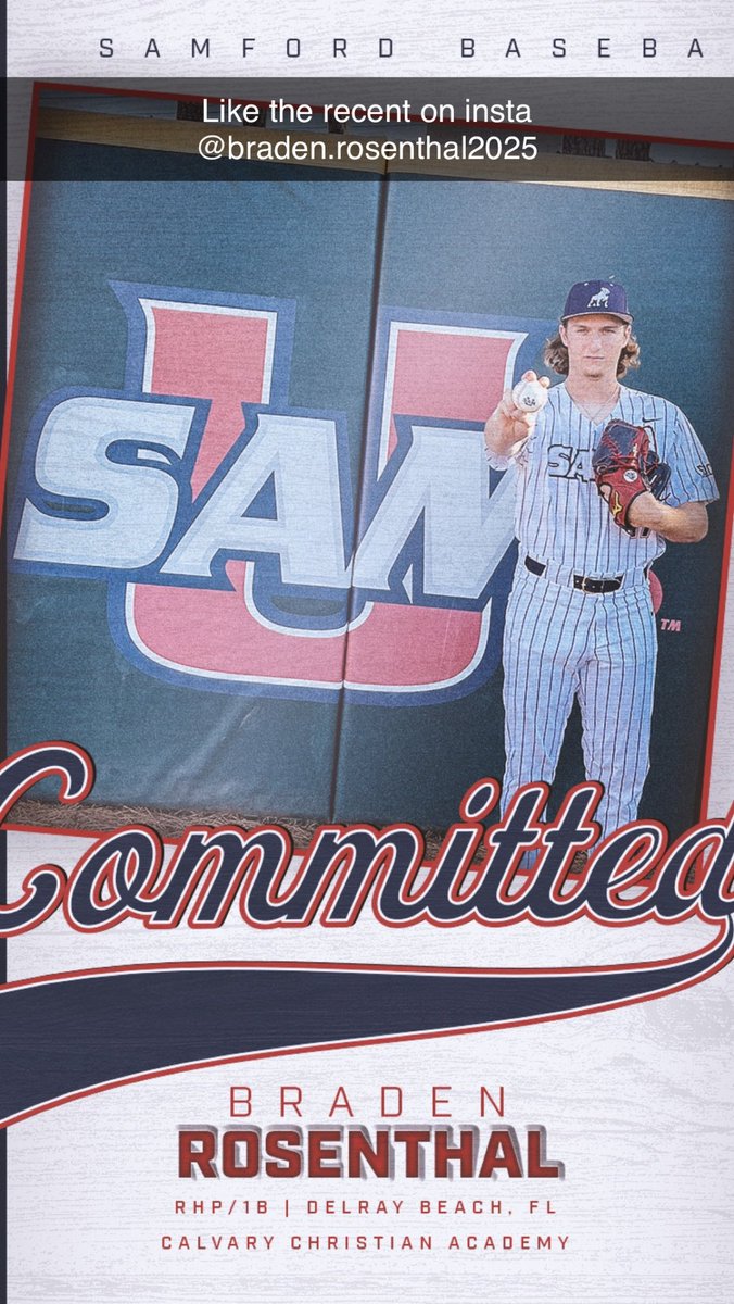 Committed <a href="/SamfordBaseball/">Samford Baseball</a> 
<a href="/CBU_FL/">🇺🇸CBU🇺🇸</a> <a href="/Mazarooski/">Addison Maruszak</a> <a href="/CoachShrout/">Tyler Shrout</a>