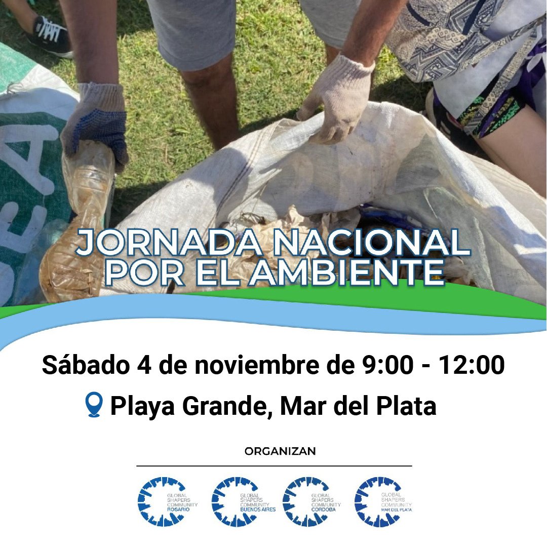 shapersmdp's tweet photo. 🌿🌎 ¡La Quinta Jornada Ambiental se acerca, y esta vez, vamos a hacerlo en GRANDE”! 

Estamos emocionados de celebrarlo conectando ciudades de todo el país para compartir nuestras acciones y logros ambientales 🌎🌳

🗓️¿Cuando? 04 de noviembre
📍¿Donde?: Bajada de Escollera Norte https://t.co/qjSJhYh5aj