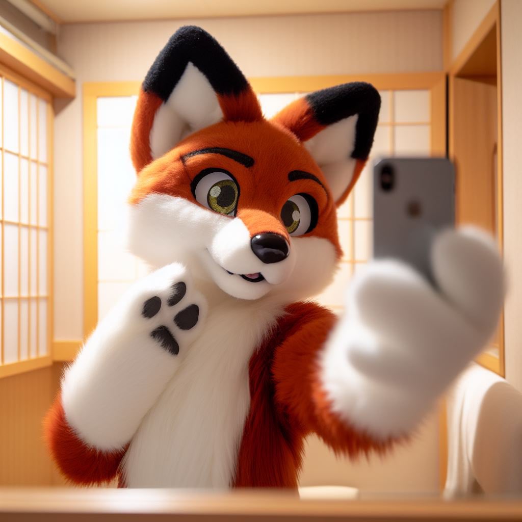 clytsune's tweet photo. Cly selfie
#furry 
#AIArtwork https://t.co/a8KSLjAJjs