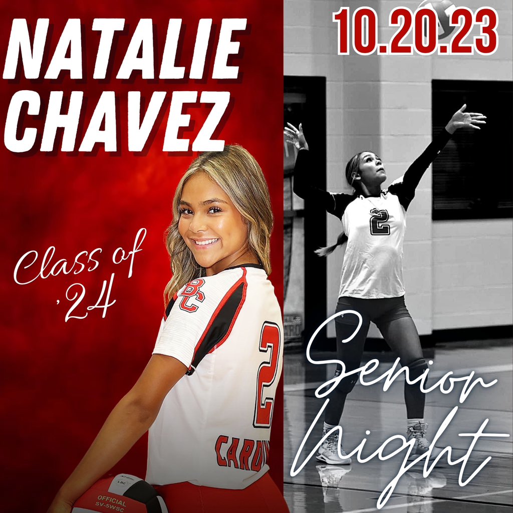 BC_Vball's tweet image. Our 2nd Senior D/S @nataliechavez77 ! Cha cha is the mom of the team. She’s the hair braider, ribbon cutter, &amp;amp; keeps a smile on everyone’s face! Shes got the biggest personality out of all the Seniors, and makes it known. Shes a 3 yr volleyball letterman &amp;amp; a 4 yr soccer letterman