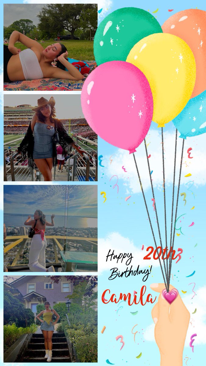 hilda1213runner's tweet photo. Happy 20th Birthday to our baby girl!! We 💗 you Camila!! 💗 https://t.co/8gzxDcXbGX