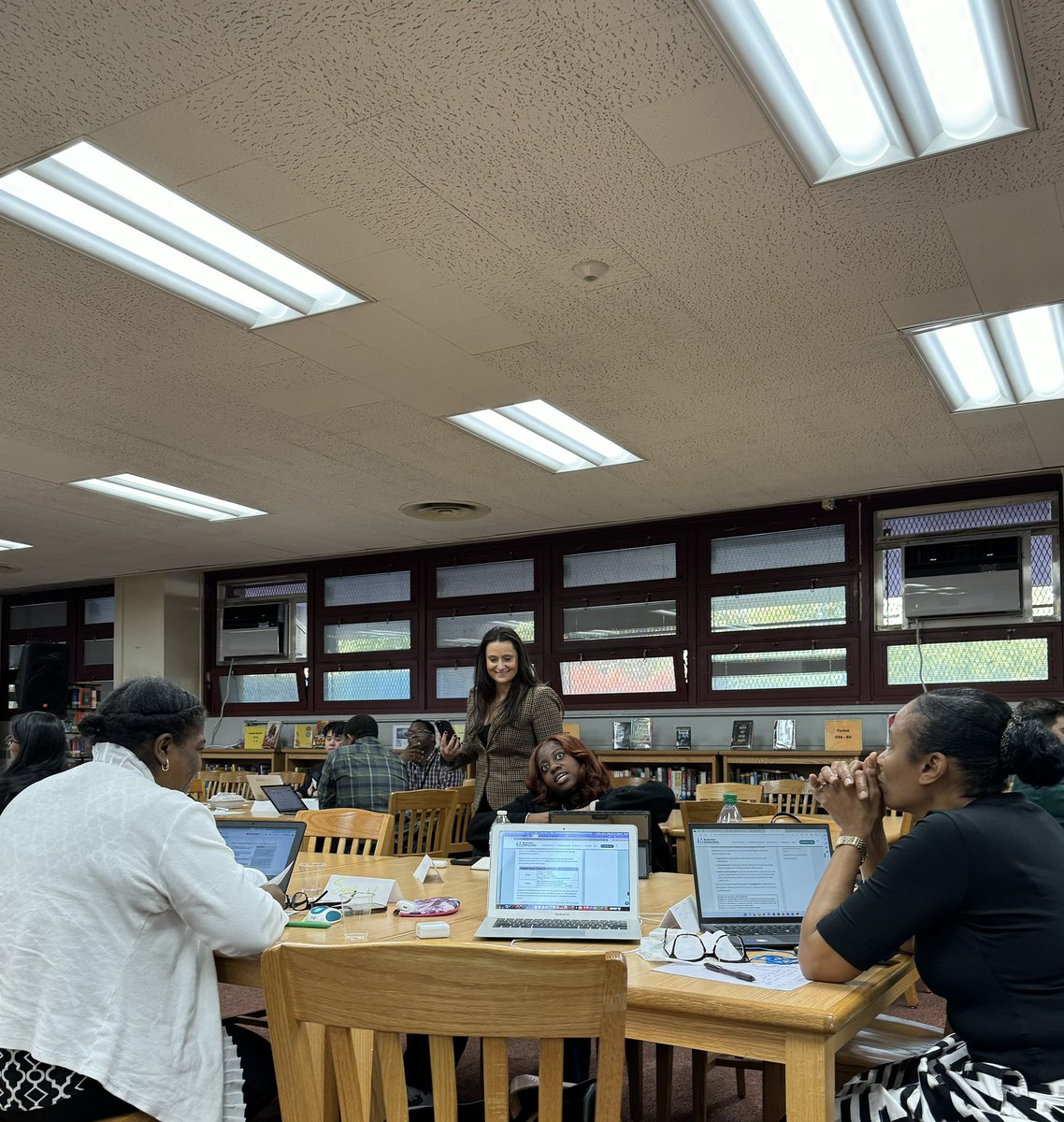 Yet another love of learning day at Brooklyn North HS! Our illustrious math leads, Esther and Andrada leading an Illustrative Math PL for our #bknhsbrilliant math teachers!
