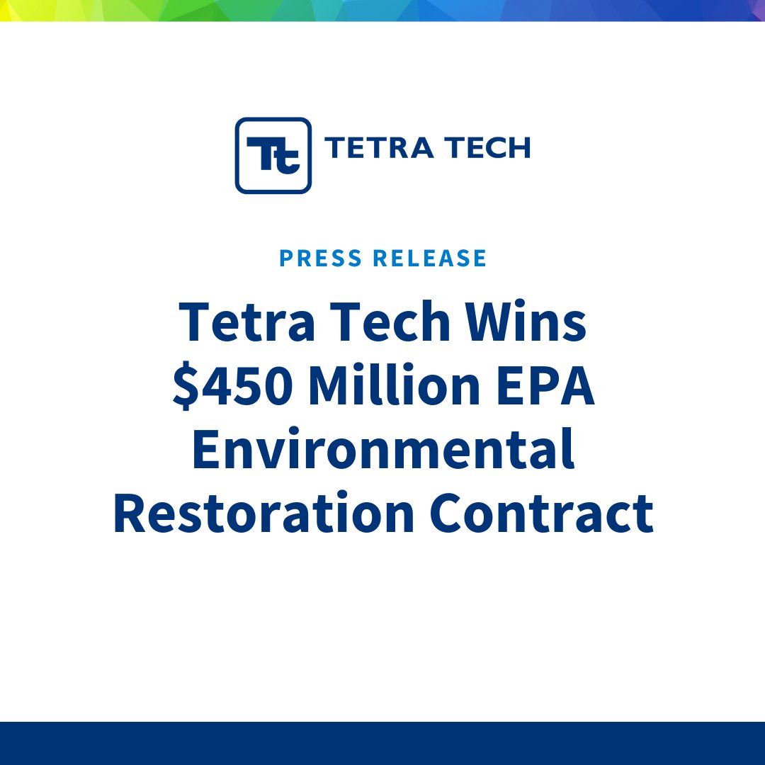 Tetra Tech will support the <a href="/EPA/">U.S. EPA</a> under a $450 million contract to accelerate environmental clean-up of contaminated sediment sites in the Great Lakes region to reduce risk to human health and the environment. #LeadingWithScience 
hubs.la/Q0268fqp0