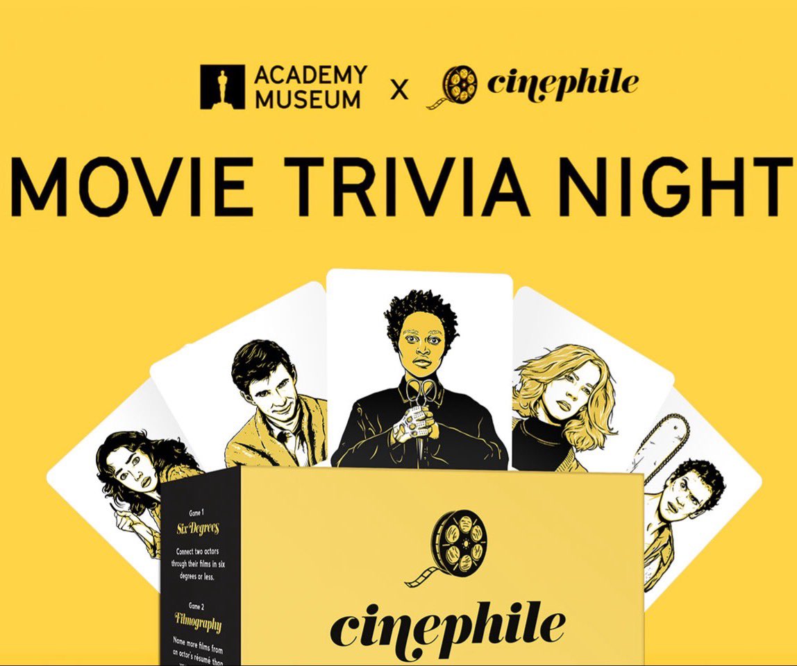 AcademyMuseum's tweet photo. Join us, and our friends from Cinephile, for a fright-tastic evening of suspense, thriller, and horror movie trivia on Sunday, October 22 from 4:30pm to 7pm.
Tickets: https://t.co/11LBnQXauD
#MembersGetMore #MuseumMembers https://t.co/GKRpRp37d2