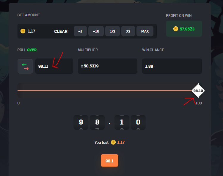 MarkoPlayz69's tweet photo. what a joke @CSGORoll https://t.co/ZNZN2wsZ3B