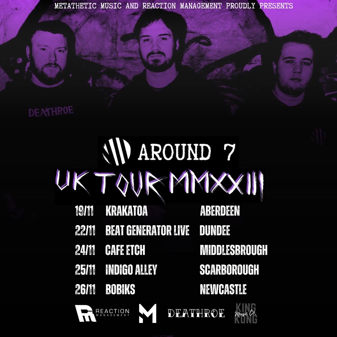 Around 7 (@around7uk) on Twitter photo AROUND 7: UK TOUR MMXXIII
โโโ
19/11 - Krakatoa ๐๐๐๐ฅ๐๐๐๐ก
22/11 - Beat Generator ๐๐จ๐ก๐๐๐
24/11 - Cafe Etch ๐ ๐๐๐๐๐๐ฆ๐๐ฅ๐ข๐จ๐๐
25/11 - Indigo Alley ๐ฆ๐๐๐ฅ๐๐ข๐ฅ๐ข๐จ๐๐
26/11 - Bobiks ๐ก๐๐ช๐๐๐ฆ๐ง๐๐ AROUND 7: UK TOUR MMXXIII
โโโ
19/11 - Krakatoa ๐๐๐๐ฅ๐๐๐๐ก
22/11 - Beat Generator ๐๐จ๐ก๐๐๐
24/11 - Cafe Etch ๐ ๐๐๐๐๐๐ฆ๐๐ฅ๐ข๐จ๐๐
25/11 - Indigo Alley ๐ฆ๐๐๐ฅ๐๐ข๐ฅ๐ข๐จ๐๐
26/11 - Bobiks ๐ก๐๐ช๐๐๐ฆ๐ง๐๐