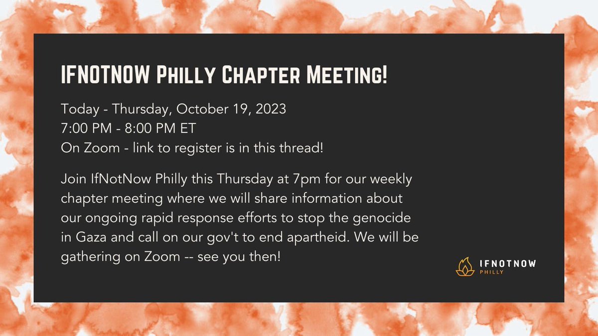 IfNotNow Philly tweet media