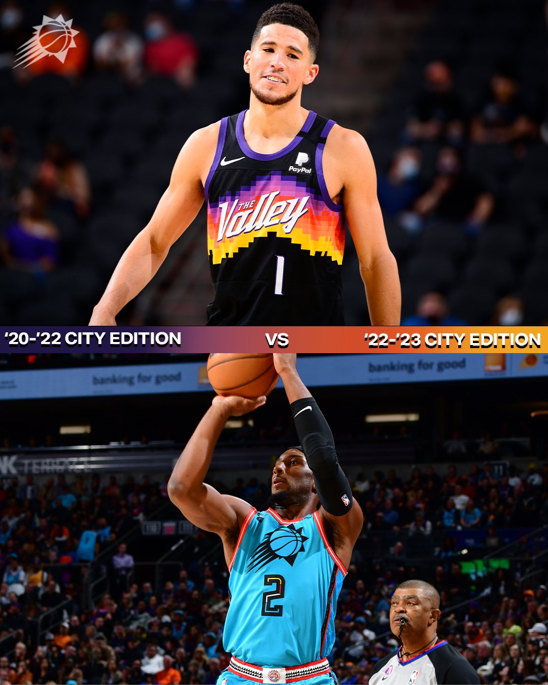 Jersey mashup shows Coyotes uniform in Suns colorway