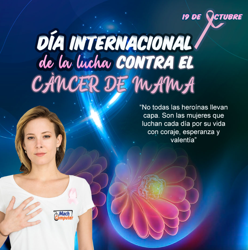 machcomputer's tweet photo. El #CáncerDeMamas  nos afecta a todos. Desde nuestra empresa, queremos hacer visible esta realidad y mejorar la calidad de vida de las mujeres afectadas. Únete a esta causa, comparte este post y cuida tu salud. ¡Juntos podemos hacer la diferencia!  #PrevencionCancerDeMama https://t.co/2j8VipSK2J