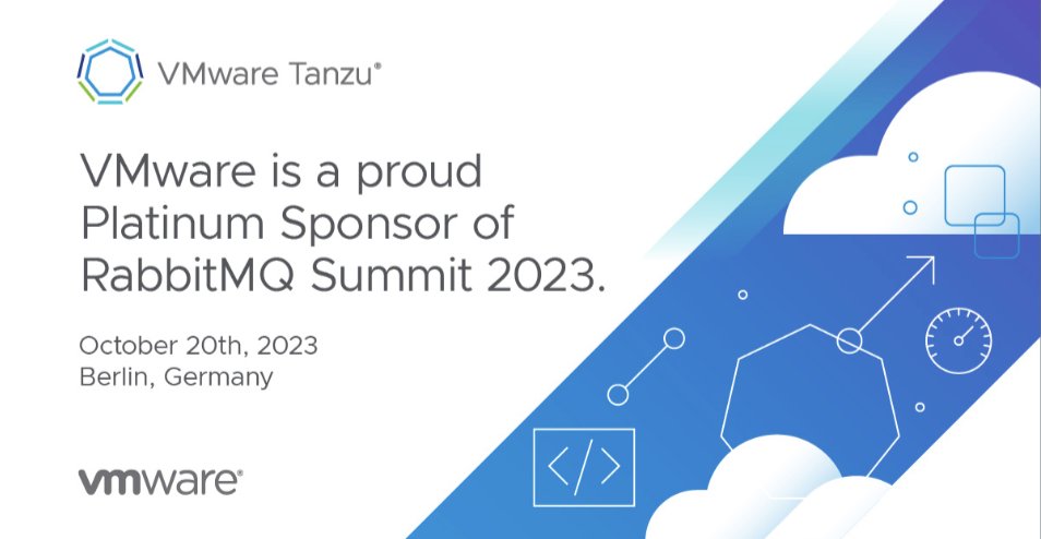 We are proud to be the platinum sponsors of the RabbitMQ Summit. Join us tomorrow to learn more about the latest and greatest at VMware RabbitMQ.
#techevent #techtalk #technews #rabbitmq rabbitmqsummit.com