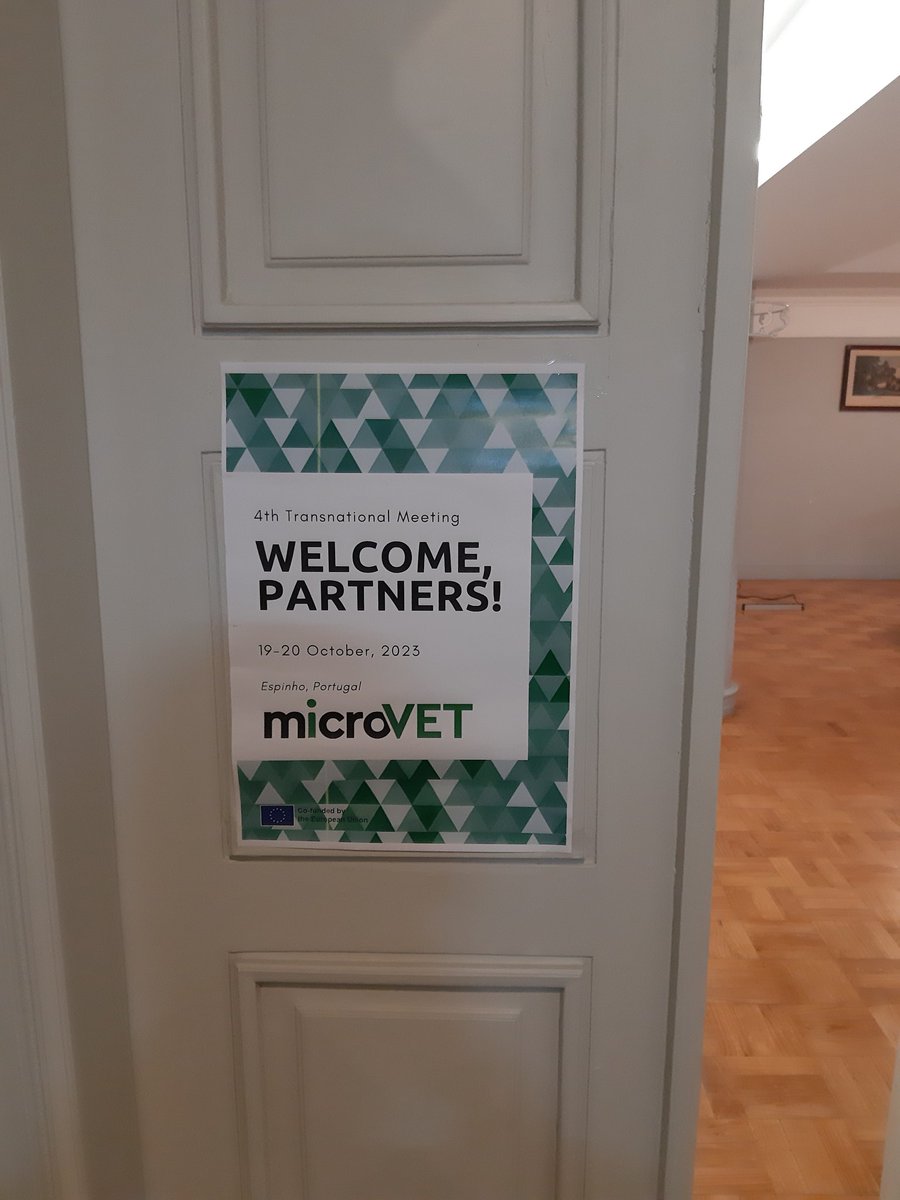 ESalamon's tweet photo. We are in Espinho (do you know which country?) with the partners of the MicroVET project. It's really dear to me as is promotes #microcredentials certifying learning in new forms, in short courses like #ParENTrepreneurs on #ParentsEngage - or happening by doing eg. by #parenting https://t.co/0eSwGJt0Z2