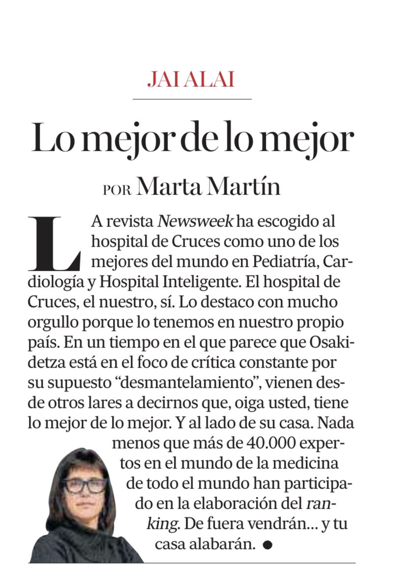 OSI EEC - Hospital Universitario Cruces (@osieecruces) on Twitter photo Lo mejor de lo mejor <a href="/OSIEECruces/">OSI EEC - Hospital Universitario Cruces</a> <a href="/osakidetzaEJGV/">Osakidetza</a>
📰 <a href="/deia_eus/">DEIA</a>
#saludmasquenunca #osasunainoizbainogehiago #Osakidetza40urte Lo mejor de lo mejor <a href="/OSIEECruces/">OSI EEC - Hospital Universitario Cruces</a> <a href="/osakidetzaEJGV/">Osakidetza</a>
📰 <a href="/deia_eus/">DEIA</a>
#saludmasquenunca #osasunainoizbainogehiago #Osakidetza40urte