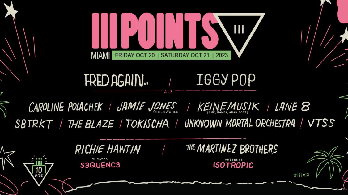 IIIPointsFest's tweet photo. Watch III Points Music Festival 2023 Live Stream Online in HD | Oct  20-21 | Miami, FL

📺Watch Here 🔗 https://t.co/qKKECNZE5i

Line-up: Totally Enormous Extinct Dinosaurs, Lane 8, Hudson Mohawke, John Summit, Richie Hawtin, Bedouin, nd more…
#iiipoints #iiipointsfestival https://t.co/8Bti7vJtBI