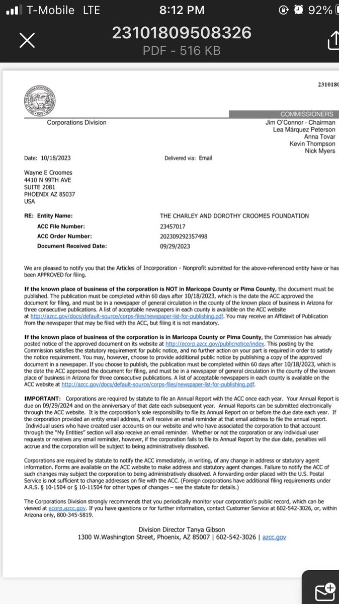 EricCroomes's tweet image. Our official public notification!
The Charley and Dorothy Croomes Foundation 
Believers helping.
Praise God🙏🏾❤️👏🙌🏾