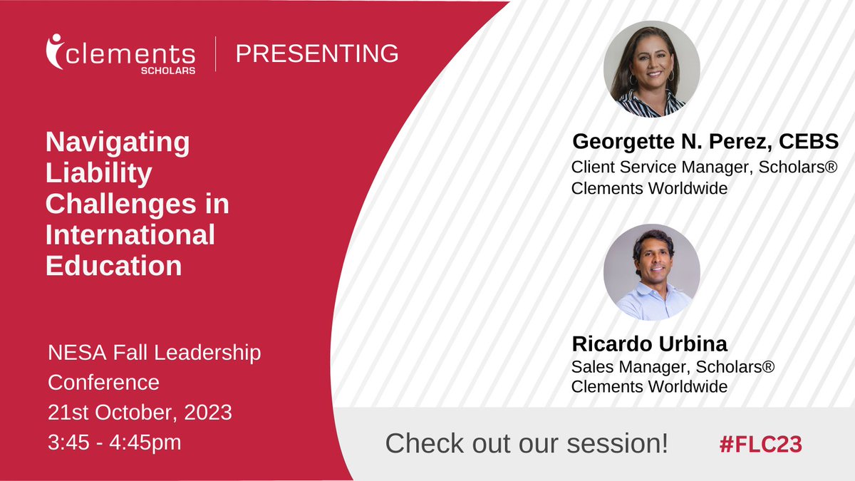 Attending the NESA 2023 Fall Leadership Conference in Bangkok? Stop by our session today: 'Navigating Liability Challenges in International Education', 21st October 2023 | 3:45-4:45pm. We look forward to seeing you there! #InternationalSchools #FLC23