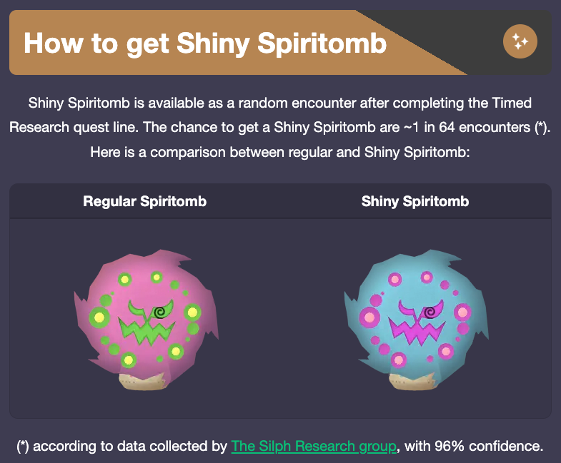 shiny spiritomb through timed research 🩵 #spiritomb #shiny #pokemon #