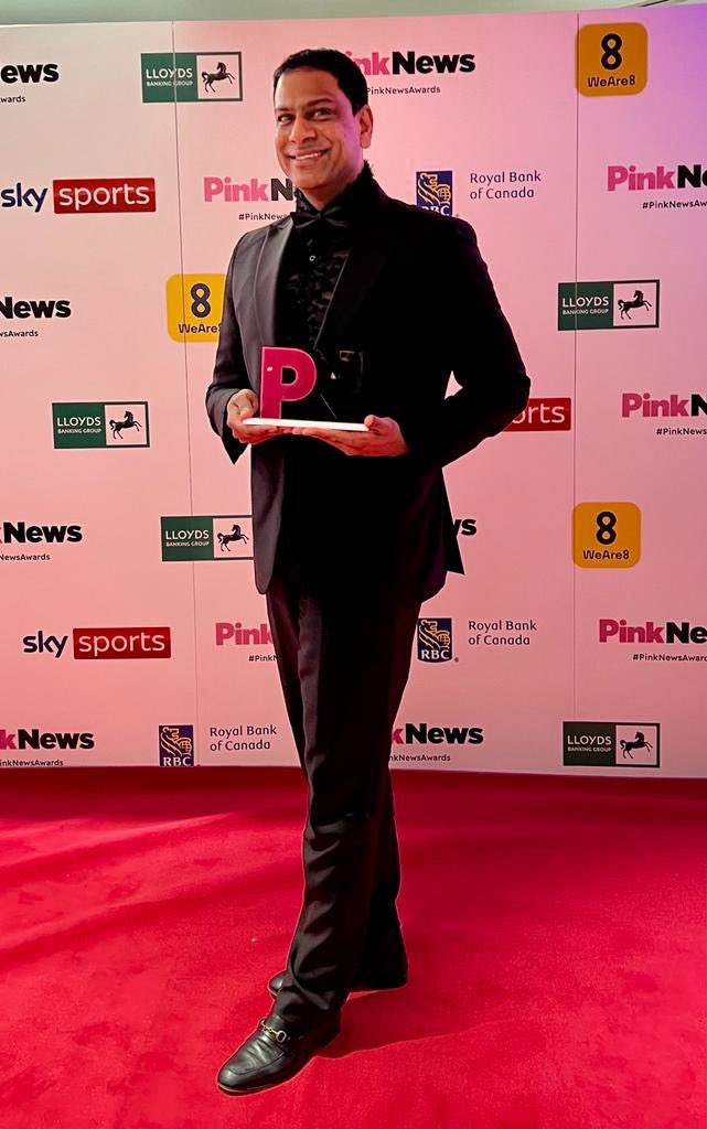 Such a great night at the <a href="/PinkNews/">PinkNews</a> awards! Still in shock after winning business trailblazer of the year, such a strong shortlist of amazing individuals who work tirelessly to drive change!