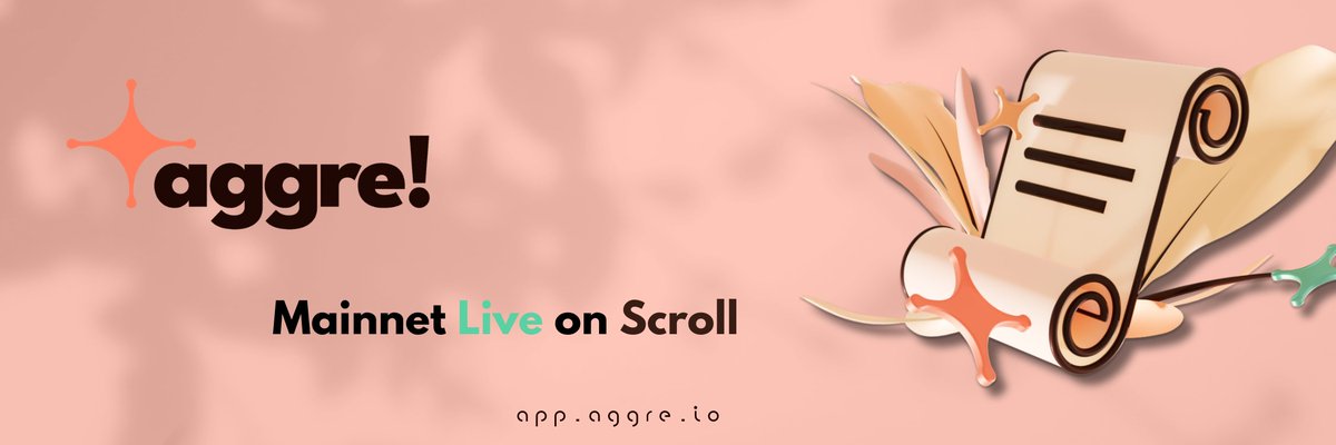 Launch Announcement: Native #Scroll DEX #Aggregator - Your Comprehensive Hub for Effortless DeFi Trading

We are excited to announce the activation of the #Aggre, First Native DEX Aggregator on #ScrollMainnet as of now.