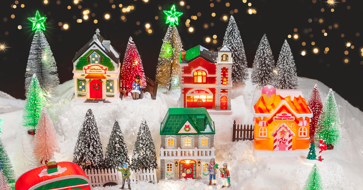 Dollar Tree on X: Capture Christmas nostalgia with the NEW Cobblestone  Corners Winter Village🎄 Order the full 49-pc. set online now!    / X